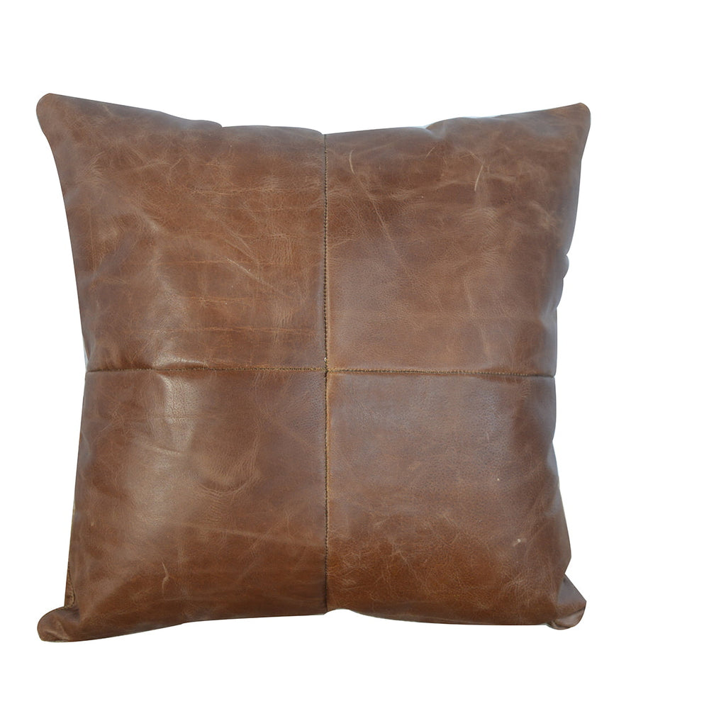 Buffalo Hide Leather Cushion