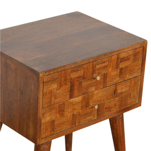 Varied Chestnut Bedside