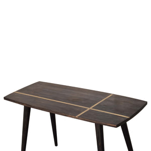 Ash Black Brass Inlay Coffee Table