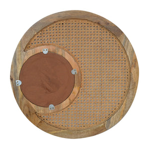 Round Woven Mirror