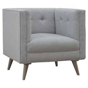 Grey Tweed Armchair