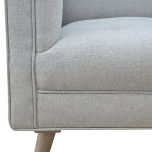 Grey Tweed Armchair