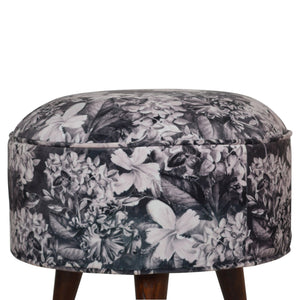 Floral Print Footstool