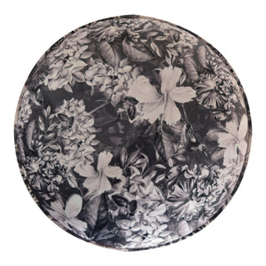 Floral Print Footstool