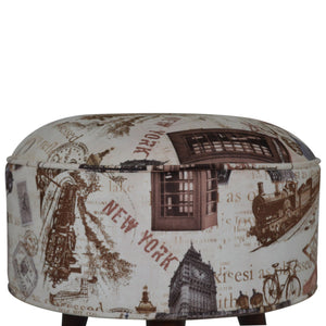 IN1271 - City Print Footstool