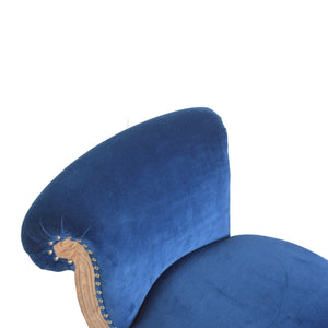 Royal Blue Studded Chair