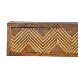 Wall Mounted Chevron Bedside