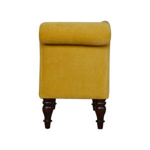 Mustard Velvet Chaise