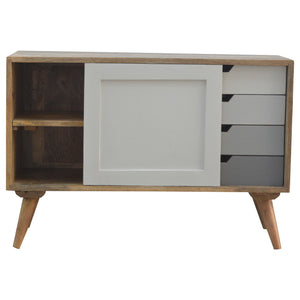 Grey Gradient Sliding Sideboard