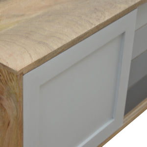 Grey Gradient Sliding Sideboard