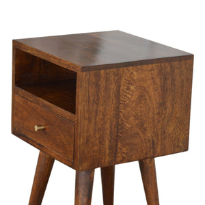 Small Chestnut Finish Bedside