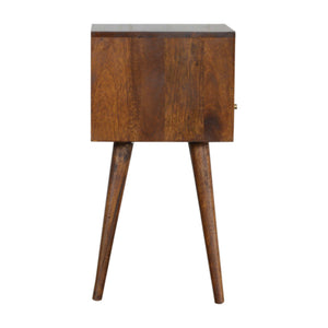 Small Chestnut Finish Bedside