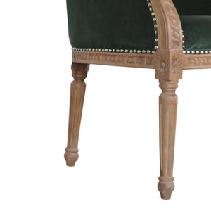 Emerald Velvet Occasional Chair