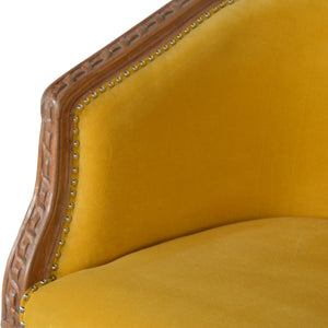 Mustard Velvet Occasional Chair