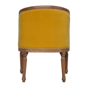 Mustard Velvet Occasional Chair