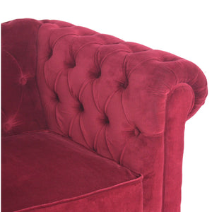 Wine Red Chesterfield Armchair