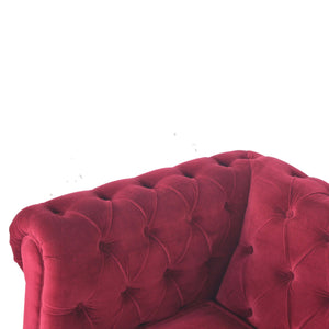 Wine Red Chesterfield Armchair