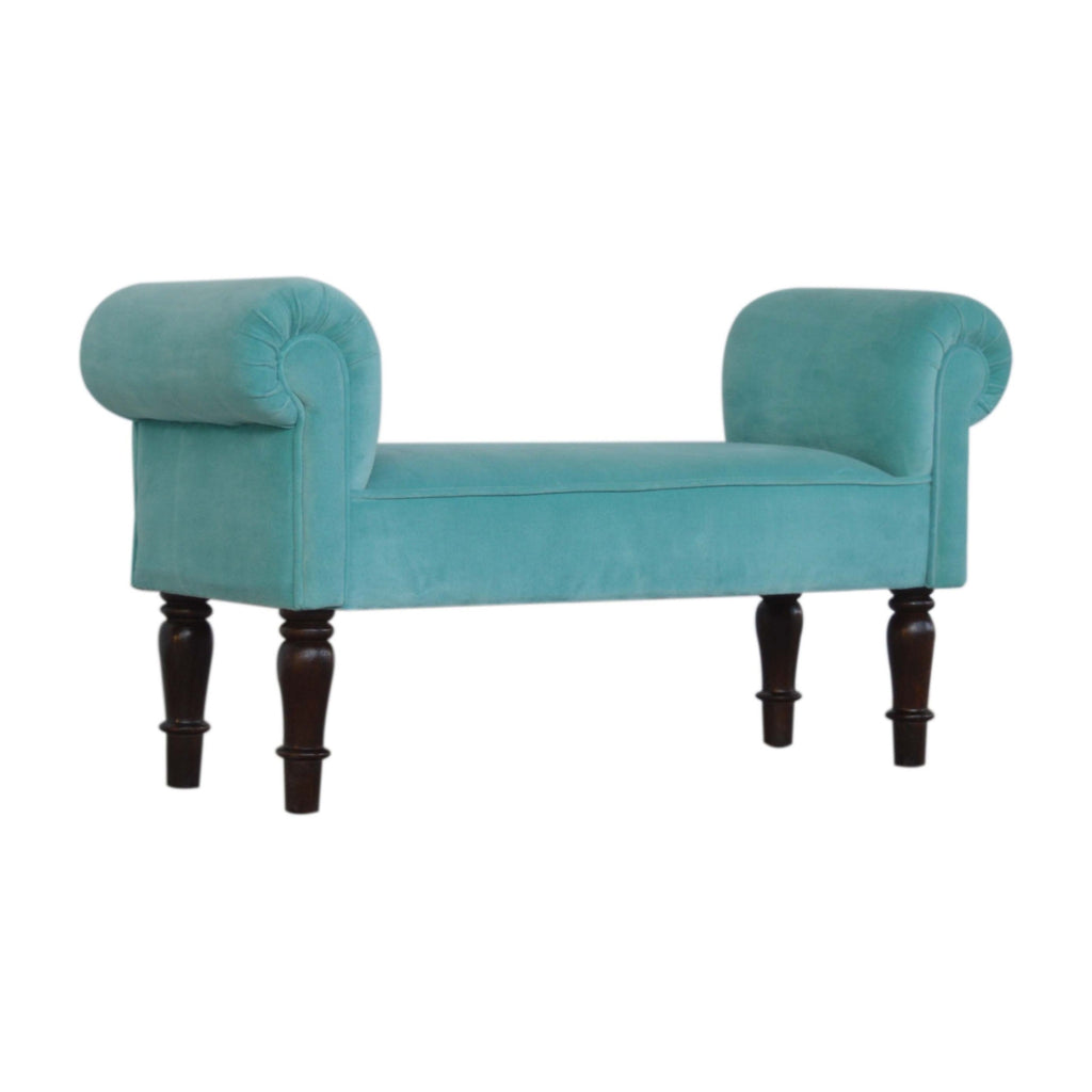 Aqua Velvet Bench