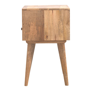 Modern Solid Wood Bedside with Open Slot