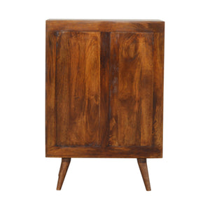 Chestnut Inlay Abstract Cabinet