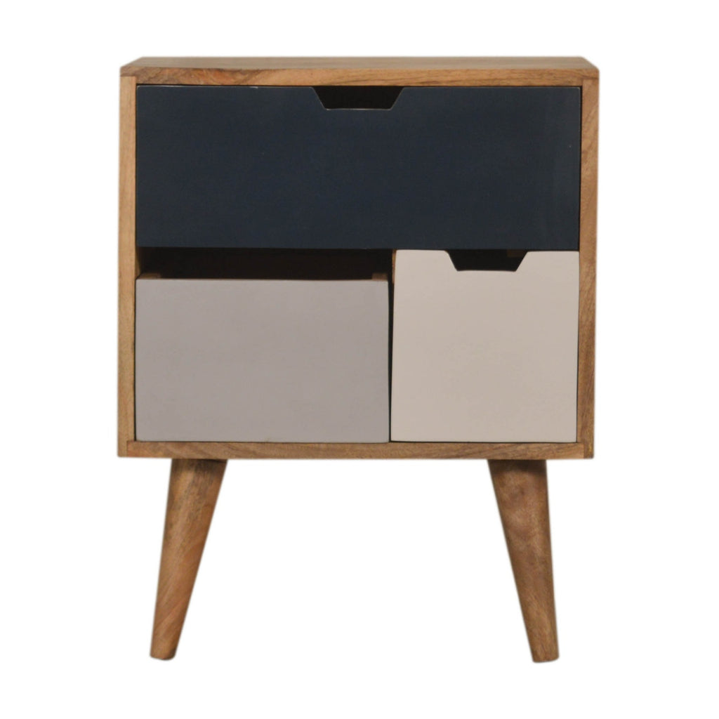 Navy Multi Bedside with Removable Drawers