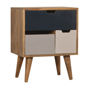 Navy Multi Bedside with Removable Drawers