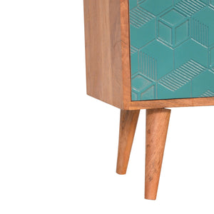 Acadia Teal Cabinet with Drawers