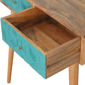 Acadia Teal Console Table