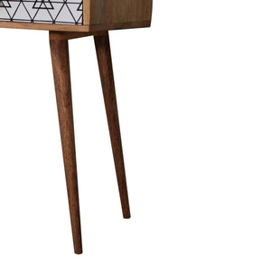 Triangle Printed Long Console Table