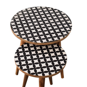 Monochrome Nesting Stools