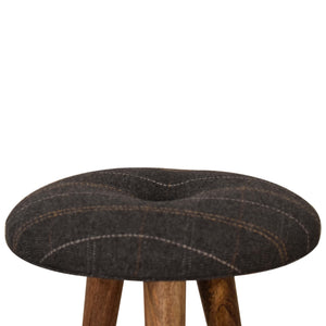 Tweed Patterned Footstool