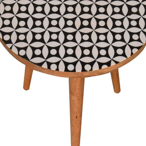 Diamond Print End Table