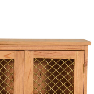 Caged Pine Cabinet