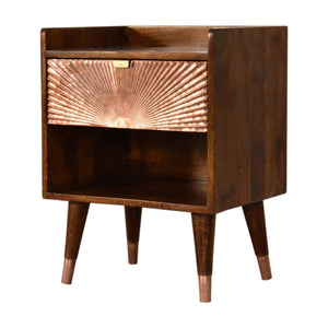 Manila Copper 1 Drawer Bedside