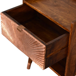 Manila Copper 1 Drawer Bedside