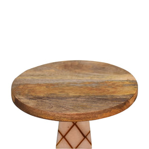 Oak-ish Cross Base Resin Cake Stand