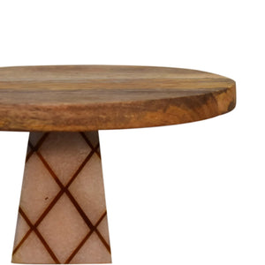 Oak-ish Resin Cake Stand