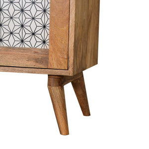 Geometric Screen Printed Cabinet