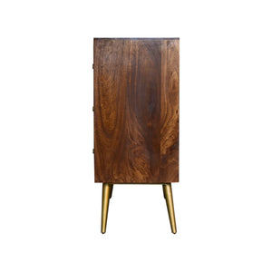 Chestnut Inlay Abstract Sideboard