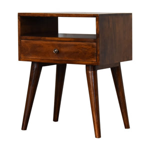 IN1691- Modern Chestnut Solid Wood Bedside