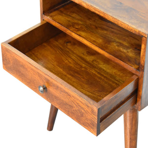 IN1691- Modern Chestnut Solid Wood Bedside