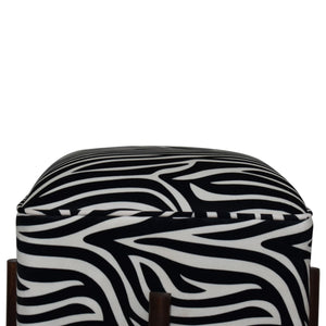 Zebra Footstool