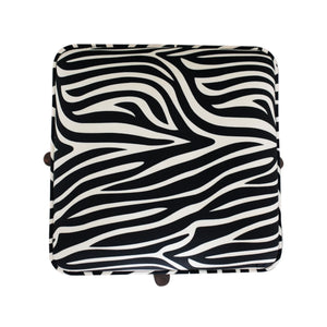 Zebra Footstool