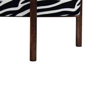 Zebra Footstool