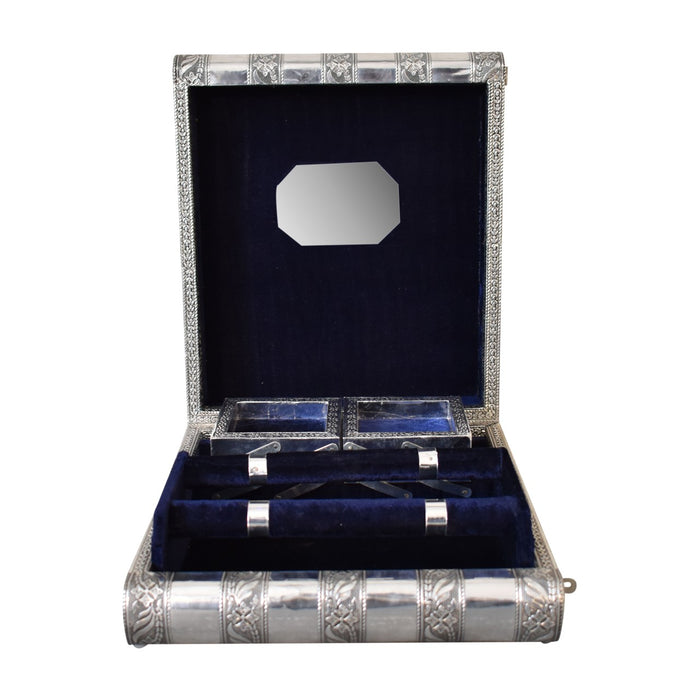 Navy Double Jewellery Box