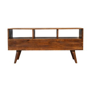 Chestnut Nordic 3 Drawer TV Unit