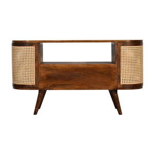 Chestnut Woven Media Unit