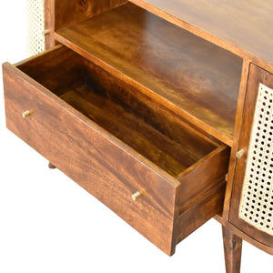 Chestnut Woven Media Unit