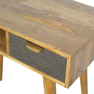 Grey Tweed Writing Desk