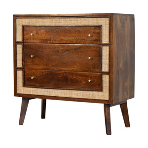 Chestnut Square Woven Chest